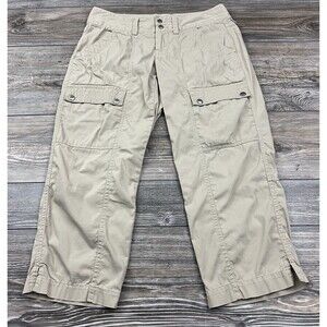 Koppen Capri Pants Womens 2 Khaki Hiking Outdoor Camping Stretch Gorpcore‎